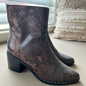 Treasure & Bond Snakeskin Booties